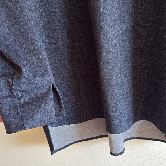 Jude Connally Hadley Stretch Knit Denim Point Collar Long Sleeve Tunic - Picture 7 of 10